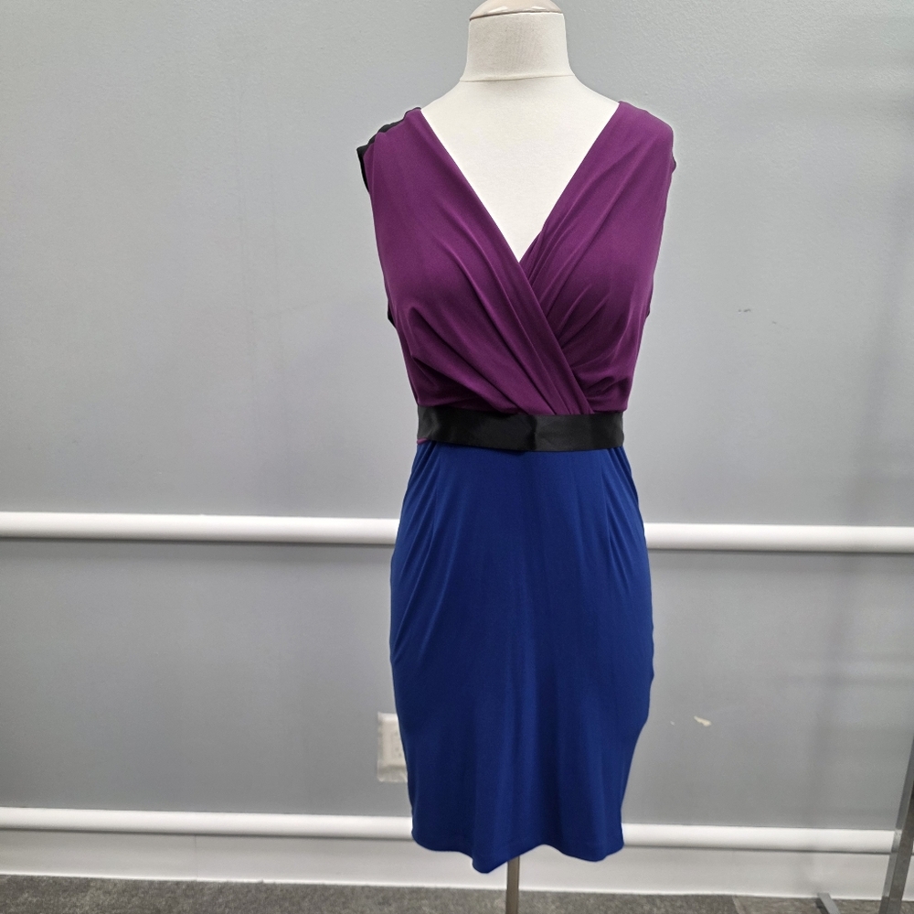 Calvin Klein Purple and Blue Mini Dress